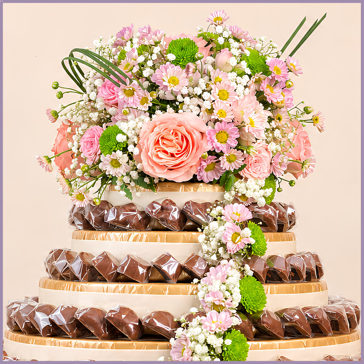 DOLCETTA Tower: Chocolates & Flowers