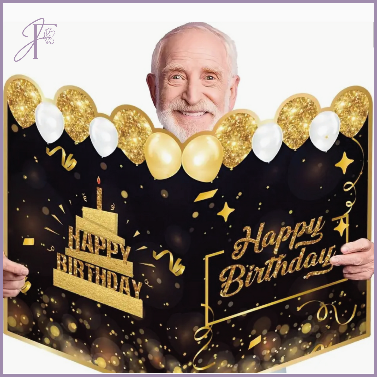 Giant Happy Birthday Card - Celebrate in Style – gift accessories, delivered in Bahrain