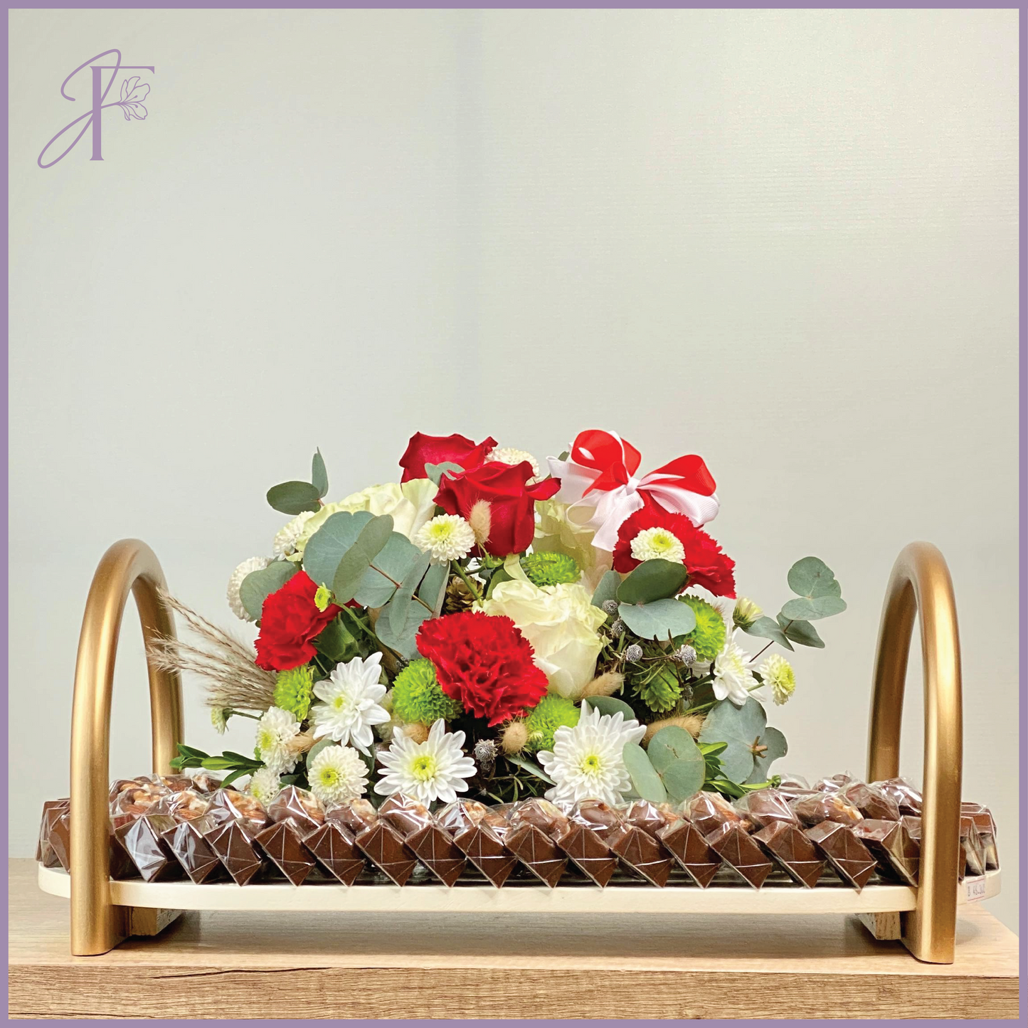 Golden Heritage Tray – chocolate, delivered in Bahrain