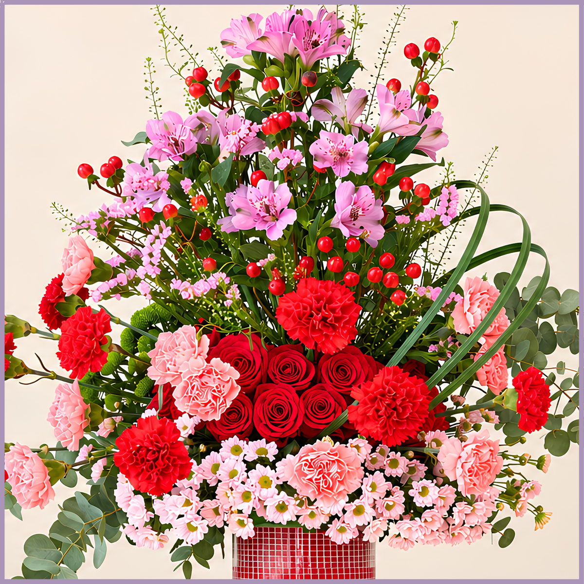 مزهرية عيد الحب المهيبة