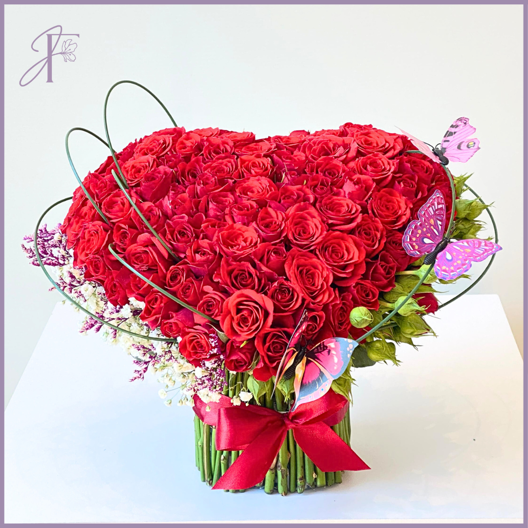 Heartfelt Roses Bouquet – flowers, delivered in Bahrain