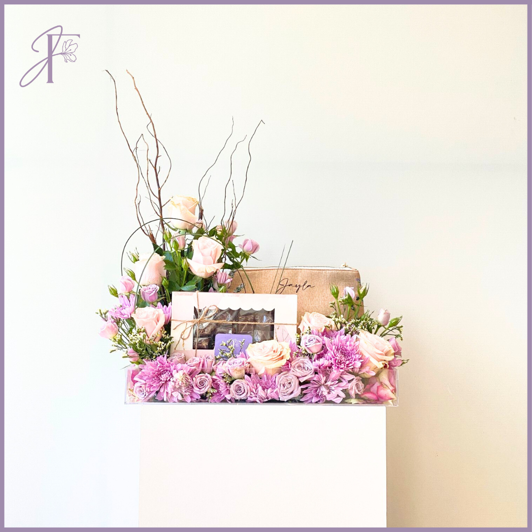Luxe Floral Delight – chocolate, delivered in Bahrain
