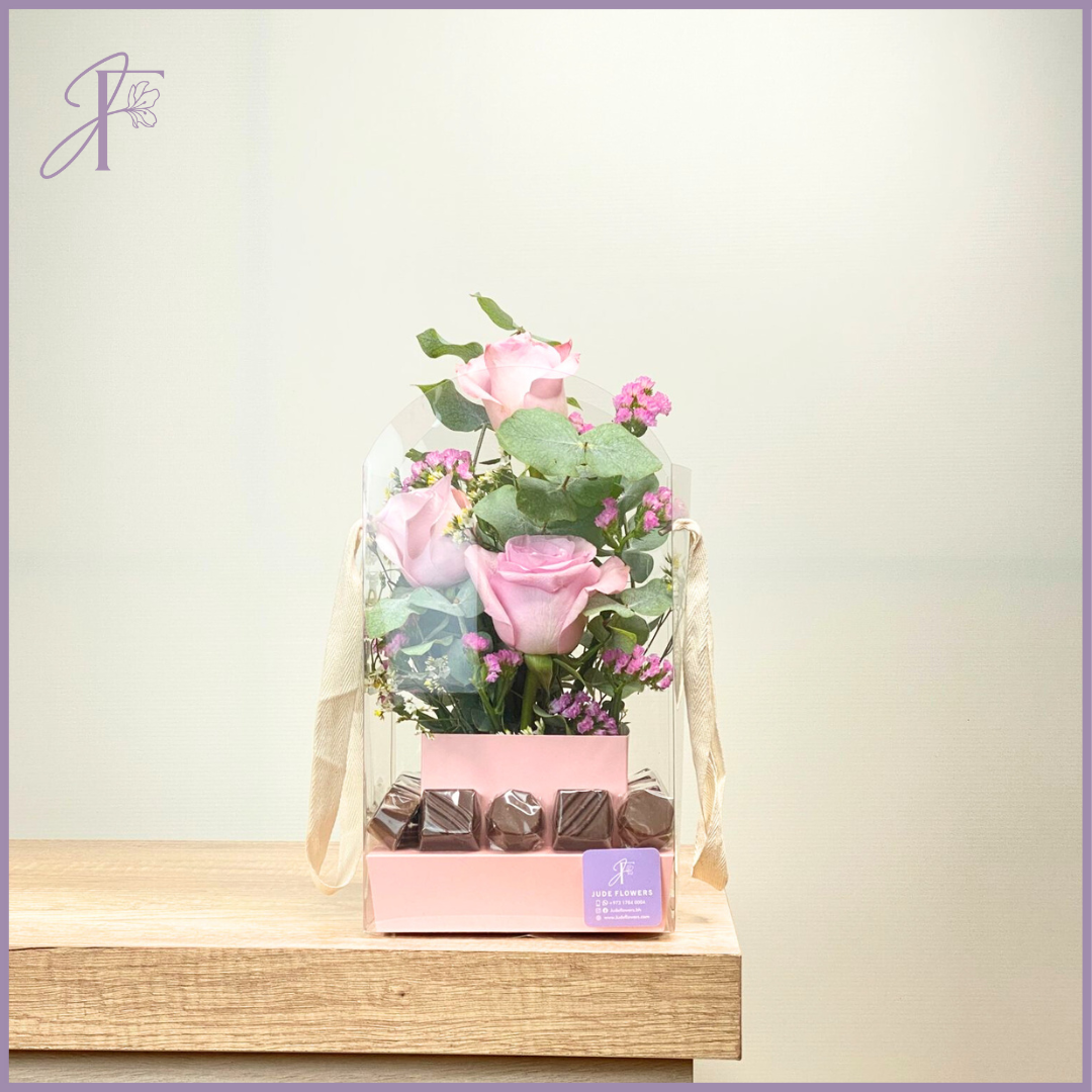 Rosé & Cocoa Bliss – chocolate, delivered in Bahrain
