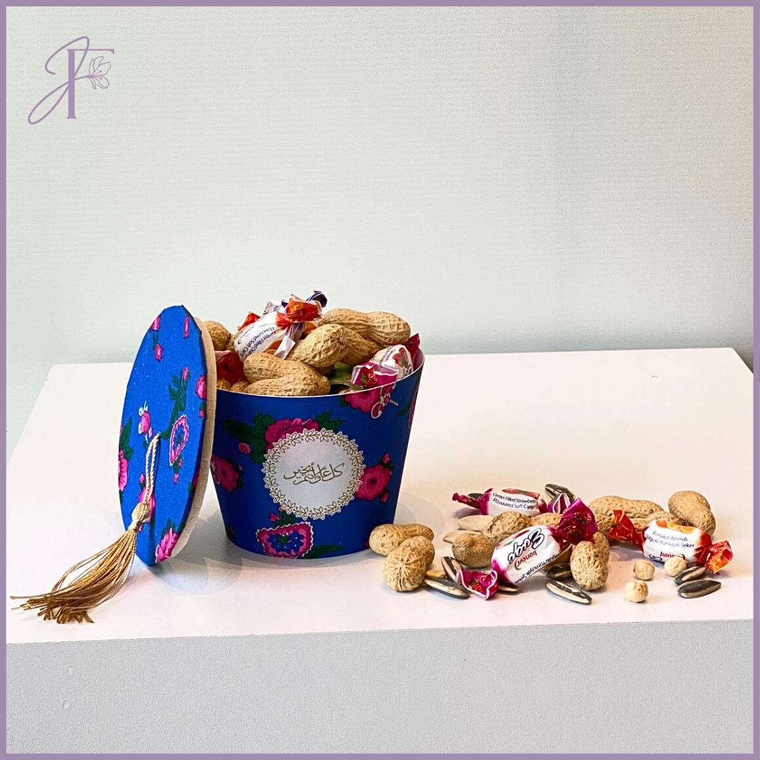 Ramadan Sweets & Nuts Basket - Negsa Ramadan - Blue – flowers, delivered in Bahrain