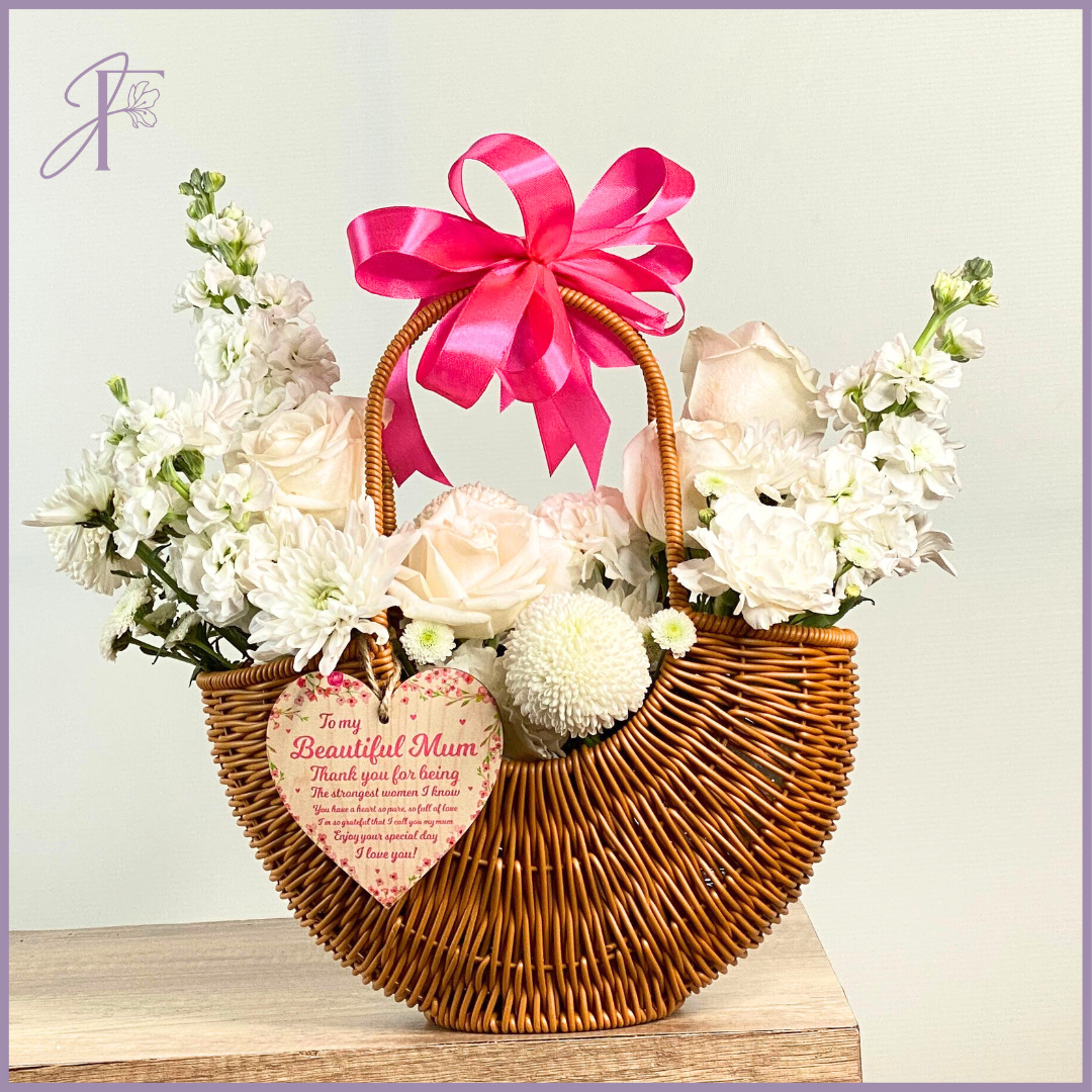 Graceful Bloom – Mother’s Day Basket – flowers, delivered in Bahrain