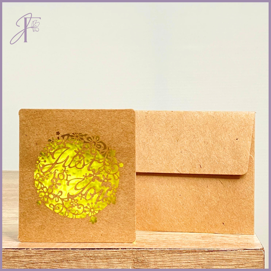 Greeting Card: Just for You – Laser-Cut – gift accessories, delivered in Bahrain