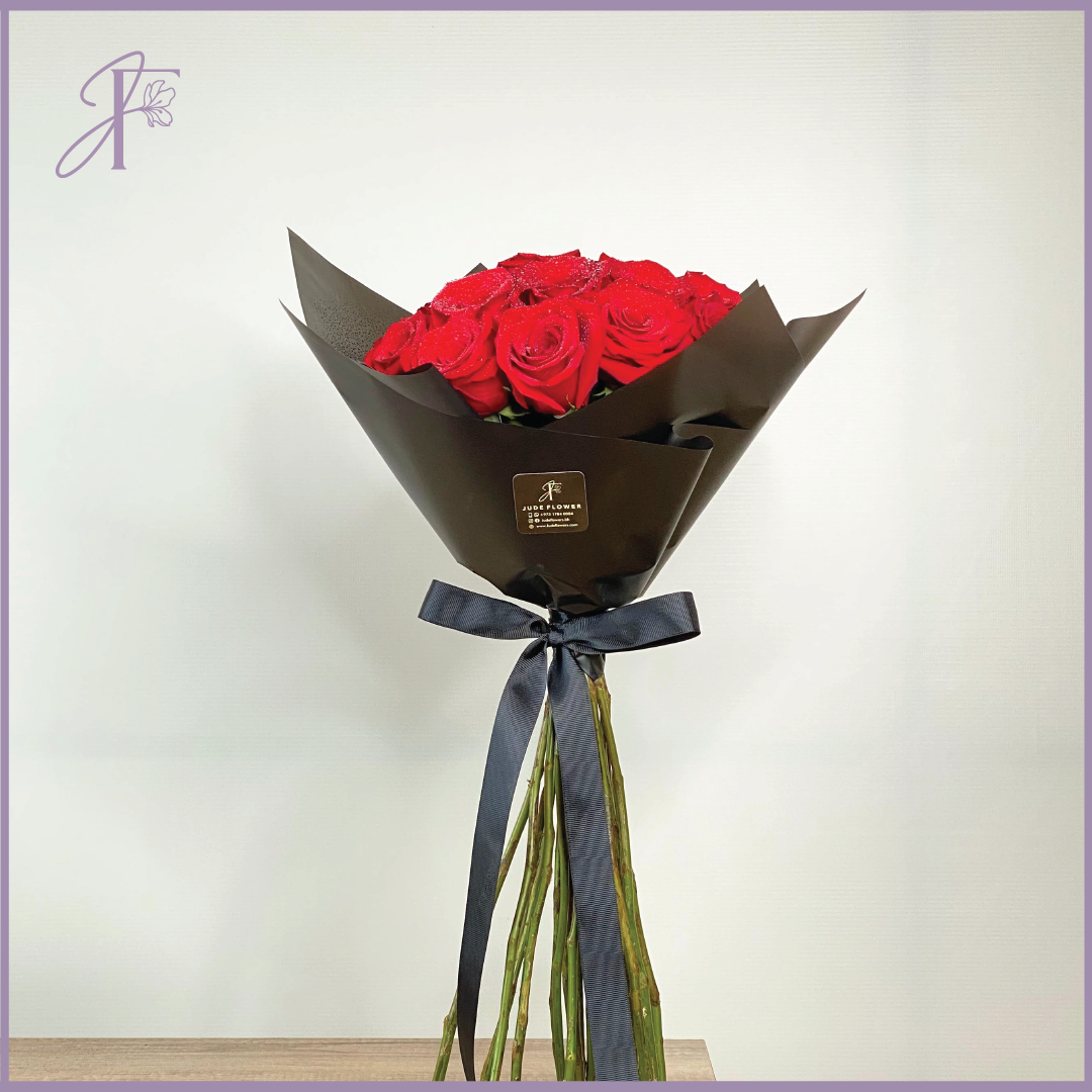 Simply Elegant – 20 Red Rose Bouquet – flowers, delivered in Bahrain