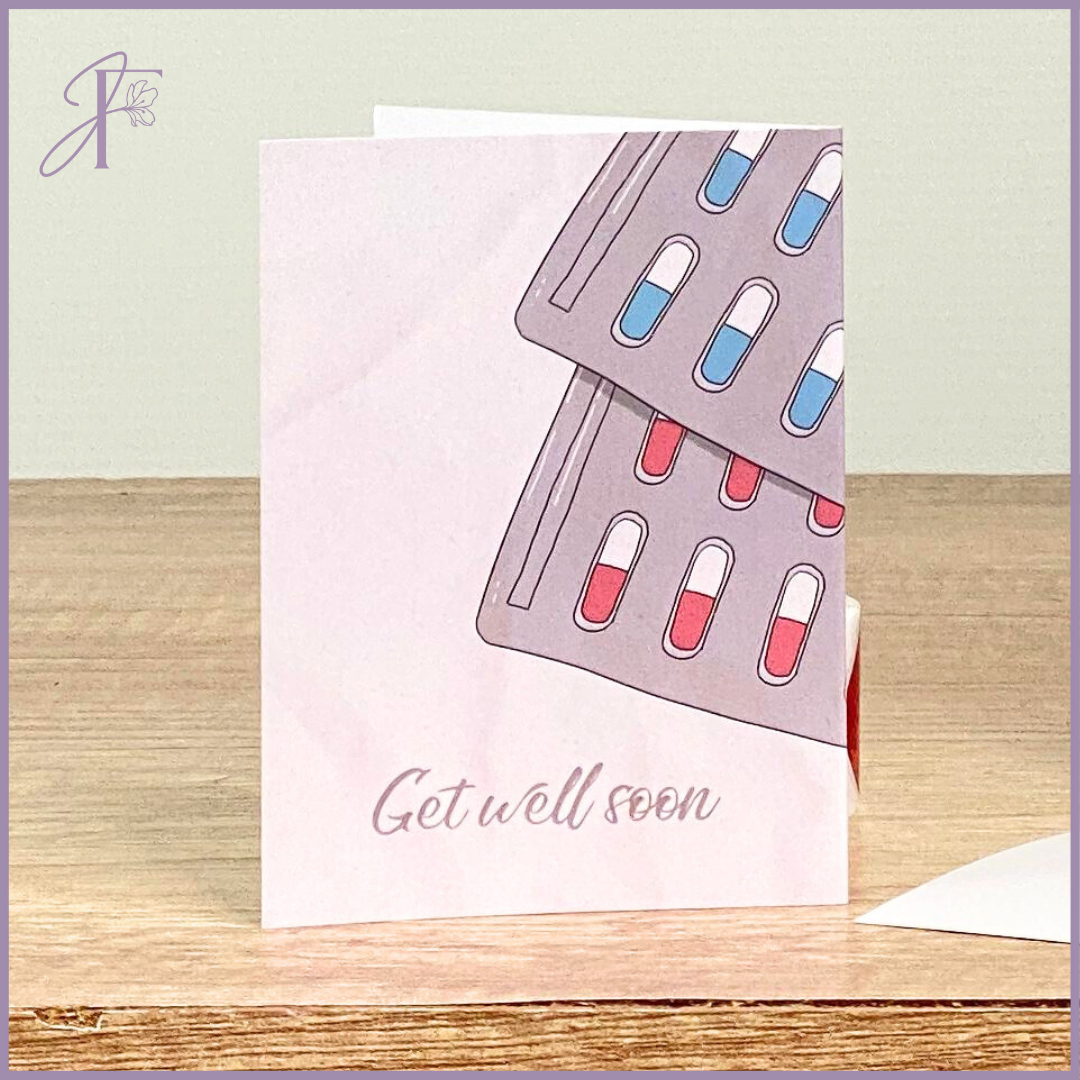 Greeting Card: Get Well Soon – Recovery – gift accessories, delivered in Bahrain