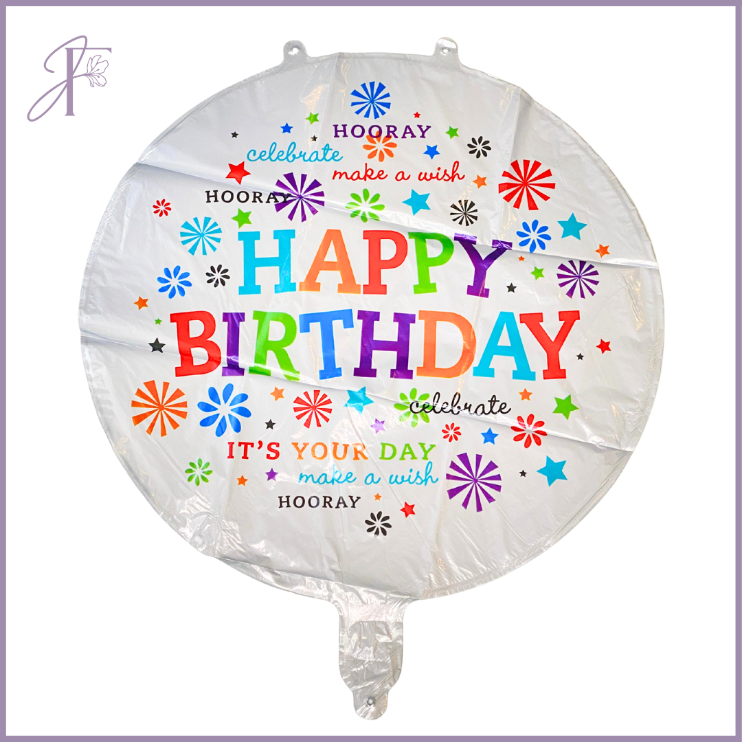 Happy Birthday Foil Balloon #001 – Multicolor – gift accessories, delivered in Bahrain