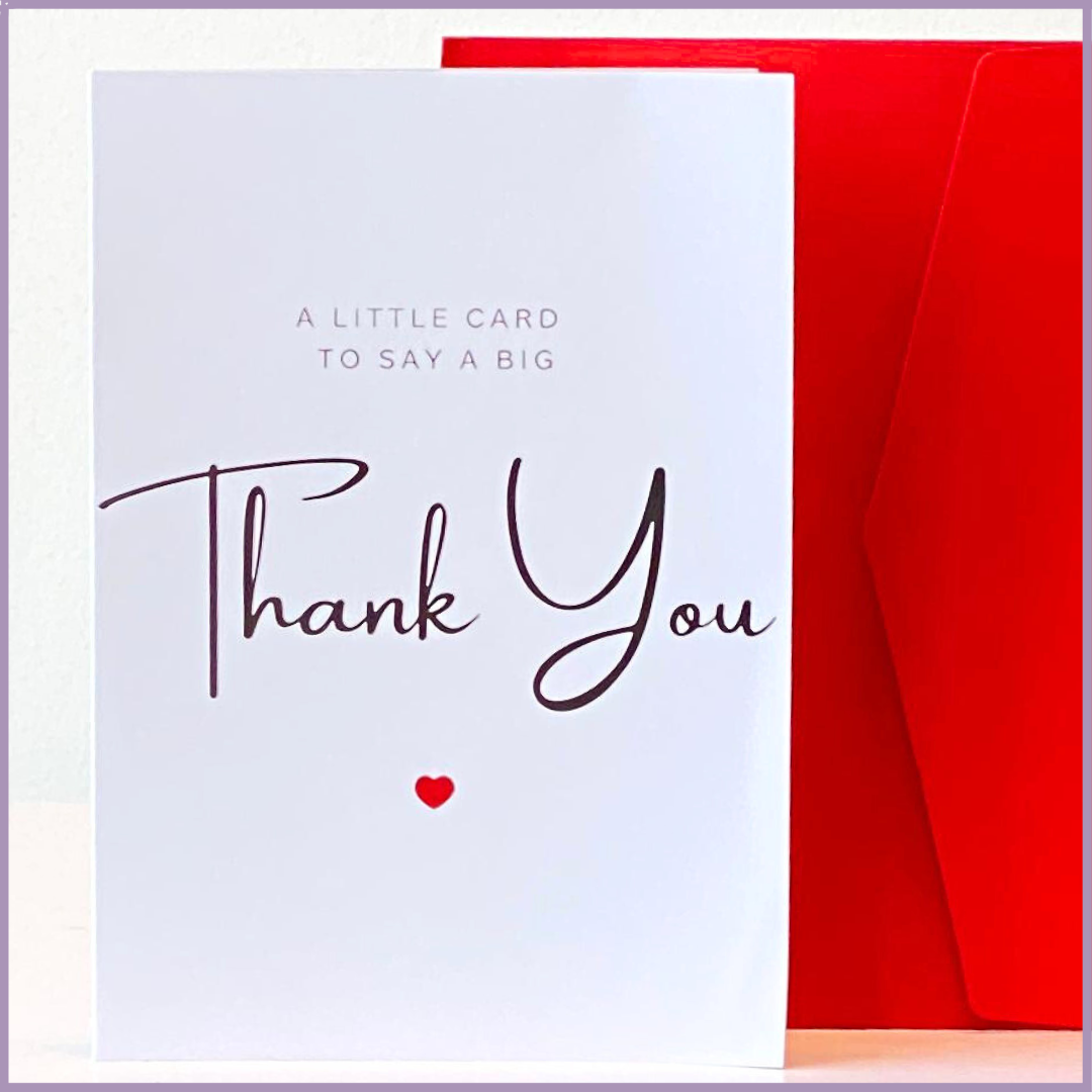 A Little Card to Say a Big Thank You Greeting Card