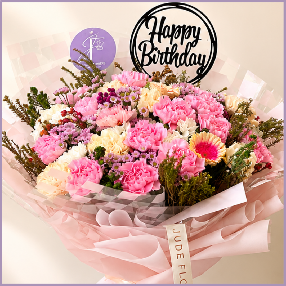 Birthday Carnation Bouquet