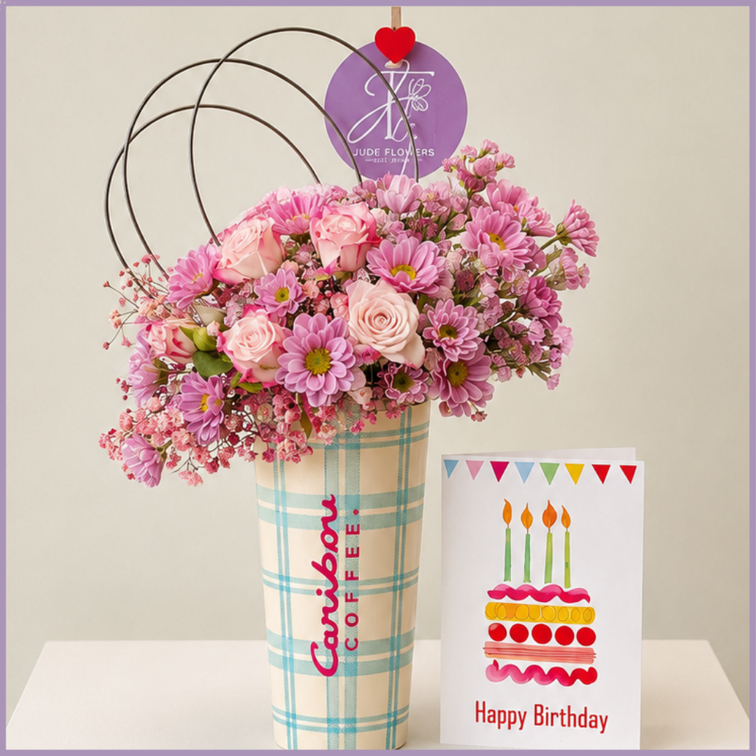 Caribou Birthday Bloom Tumbler