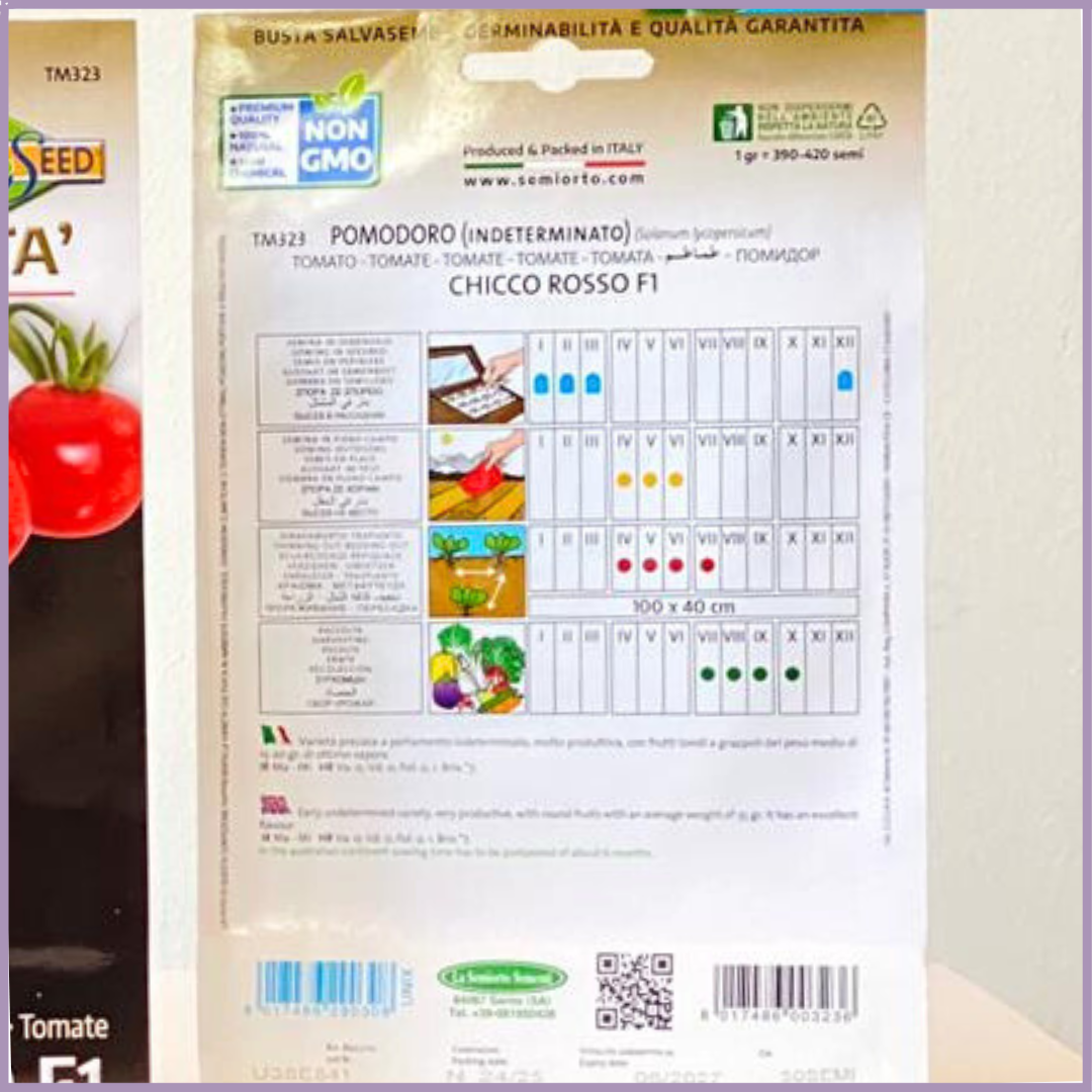 Chicco Rosso F1 Hybrid Cherry Tomato Seeds - Ideal for Bahrain Gardening