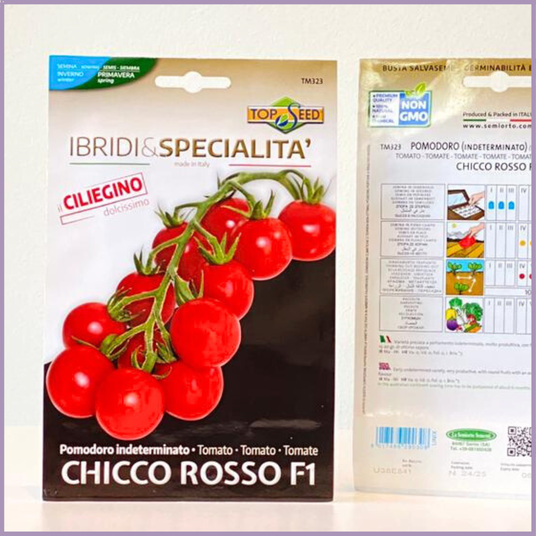 Chicco Rosso F1 Hybrid Cherry Tomato Seeds - Ideal for Bahrain Gardening