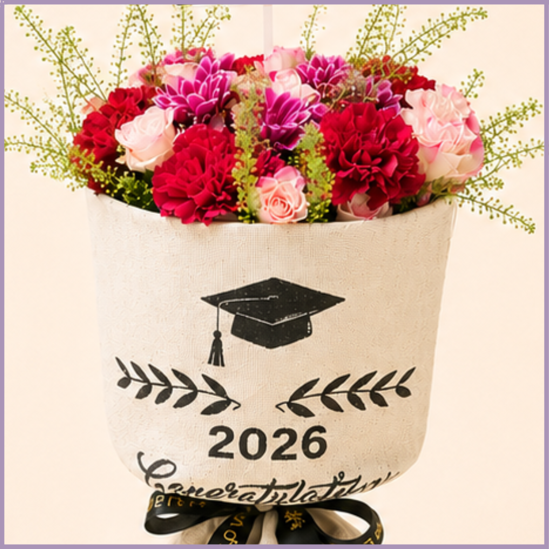 Blush Horizon Class of 2026 Graduation Bouquet