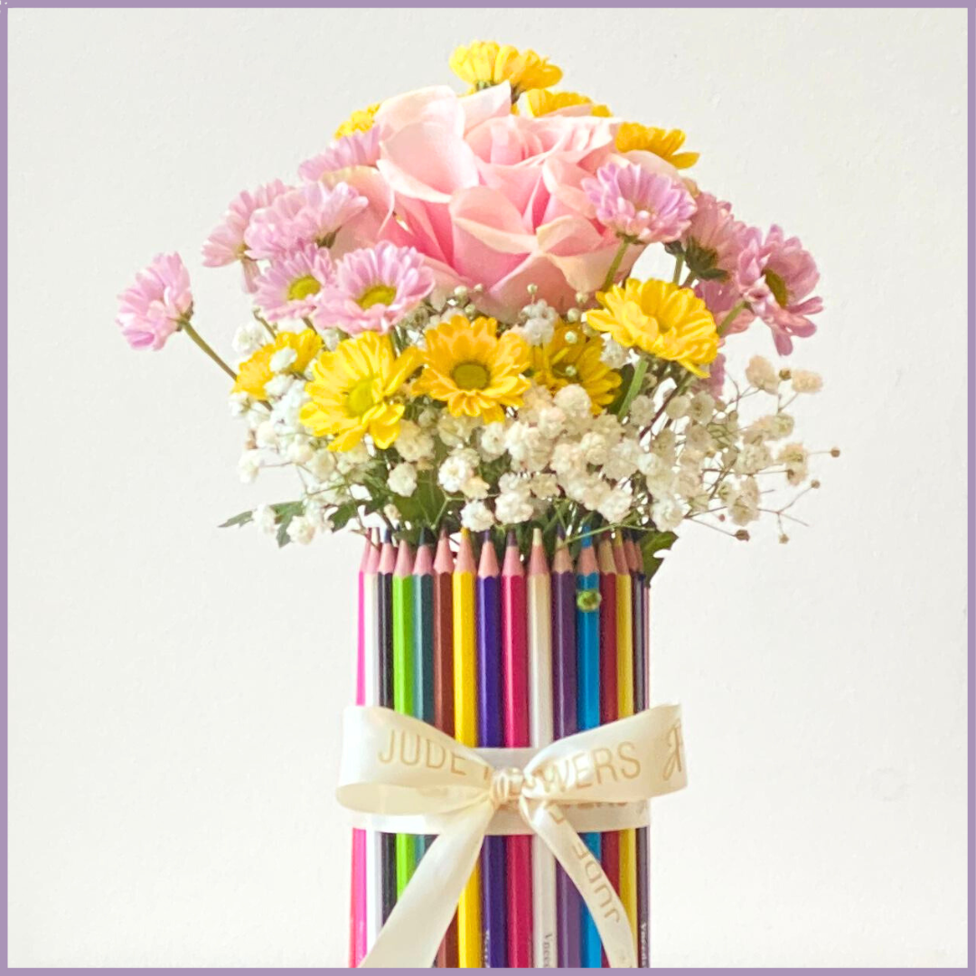 Color Pop Sunshine Vase - Bright Floral Gift