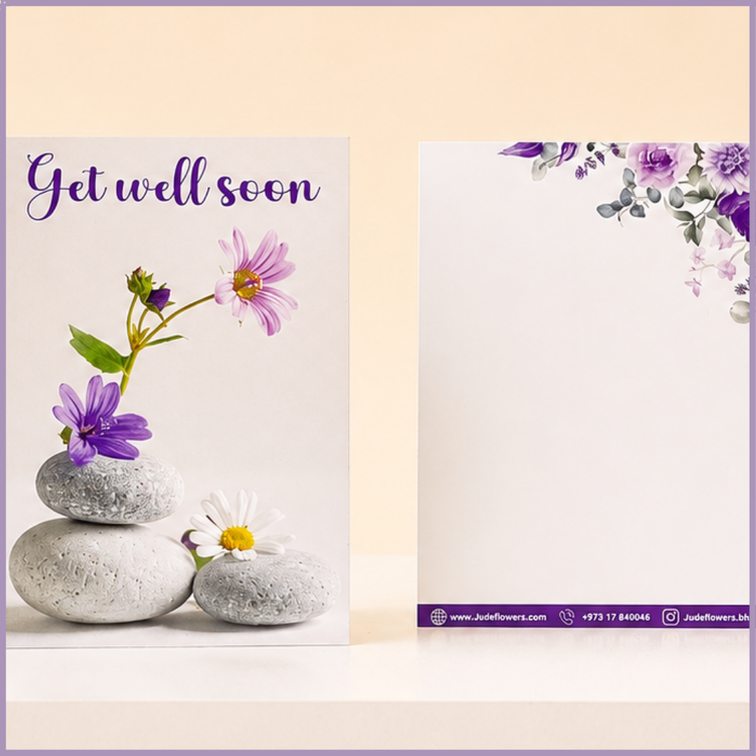 Get Well Soon Floral Card