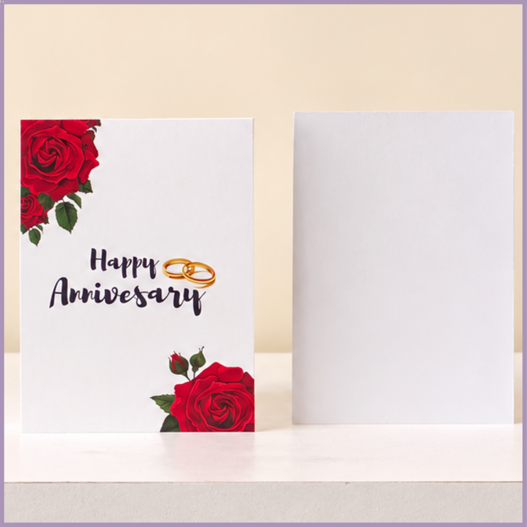 Happy Anniversary Rose Greeting Card