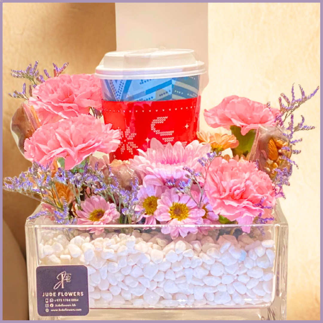 Eid Bloom & Caribou Brew – Floral Coffee & Chocolate Gift