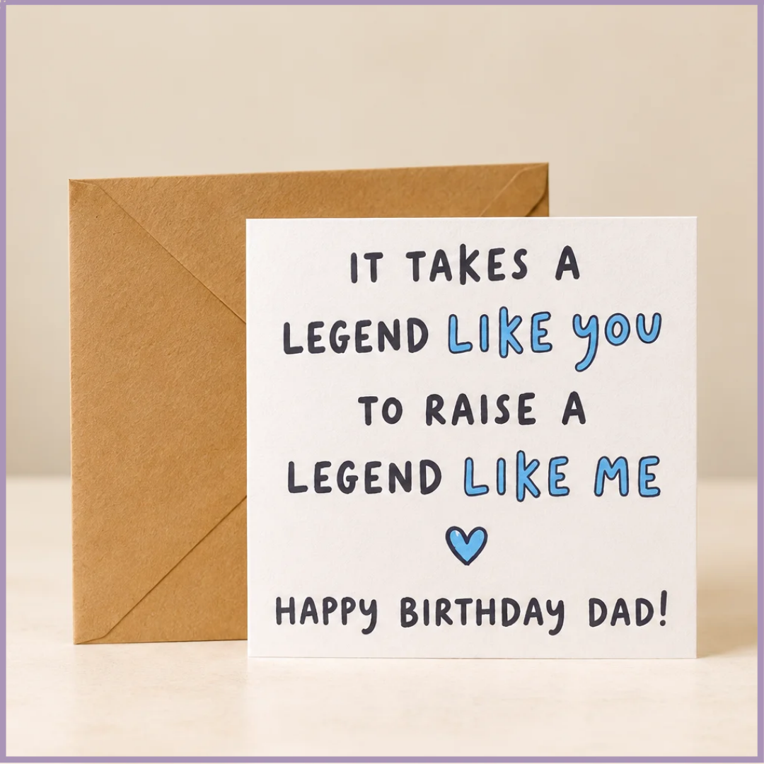 Like Father, Like Legend – Birthday Card