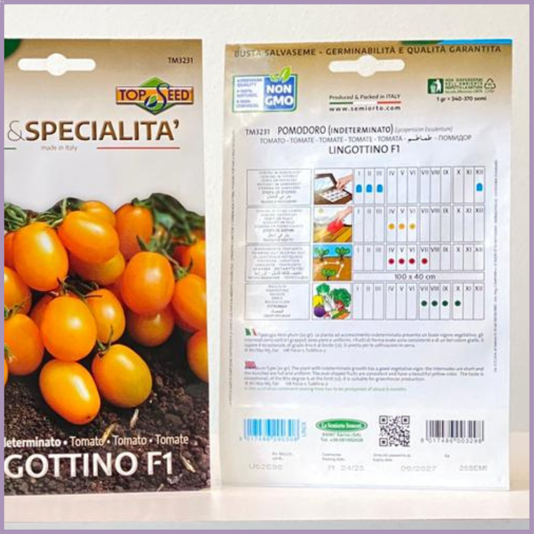 Lingottino F1 Yellow Cherry Tomato Seeds (1 Pack)