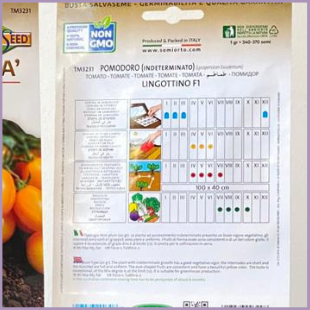 Lingottino F1 Yellow Cherry Tomato Seeds (1 Pack)