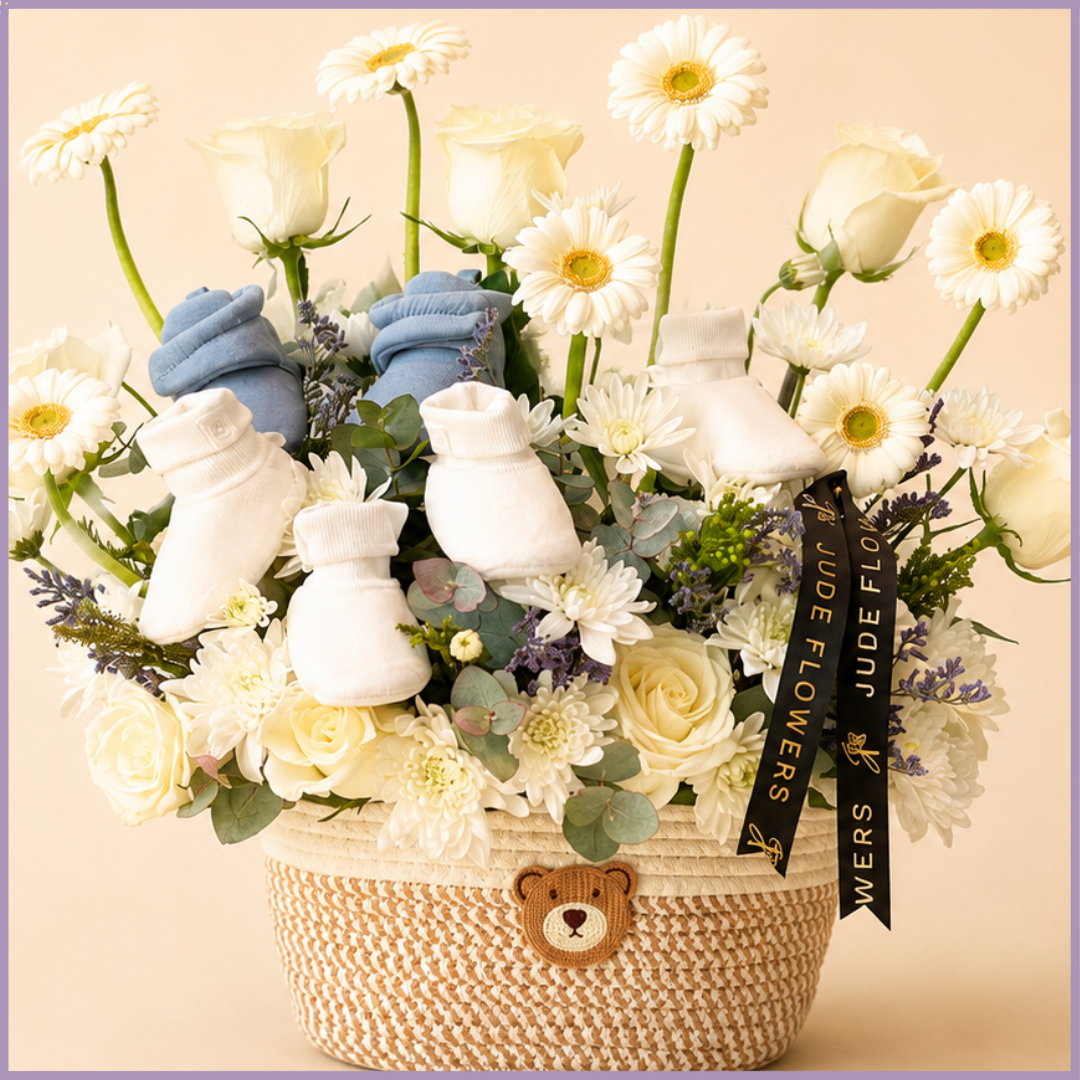 Little Prince Garden – Luxury New Baby Flower & Gift Basket