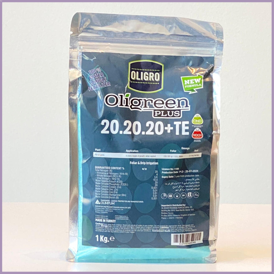 OLIGRO Oligreen Plus 20.20.20+TE Fertilizer for Plants