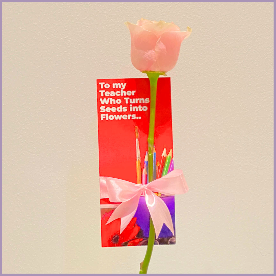 Pink Rose Teacher’s Day Appreciation Gift