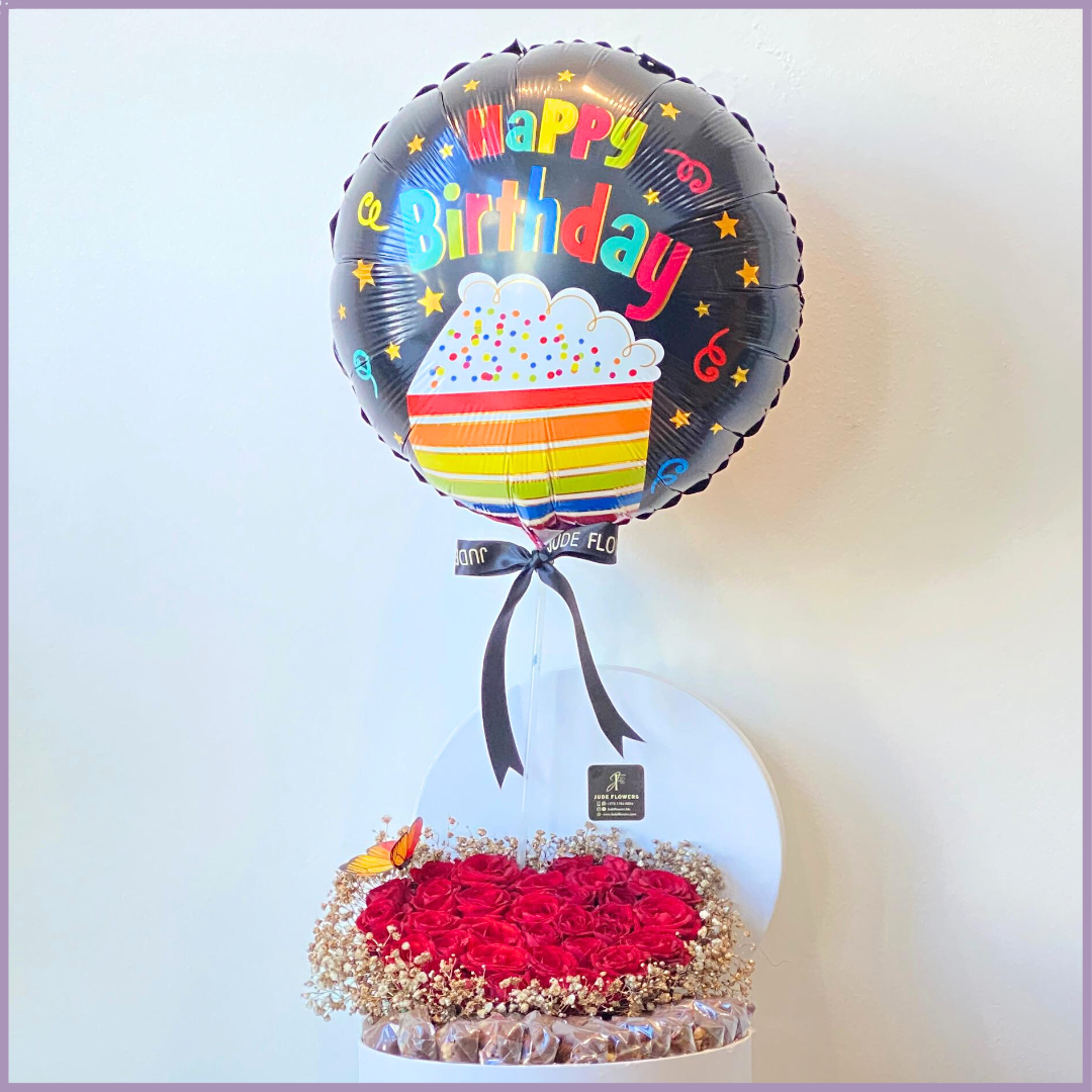 Red Bloom Birthday Box – Special Gift