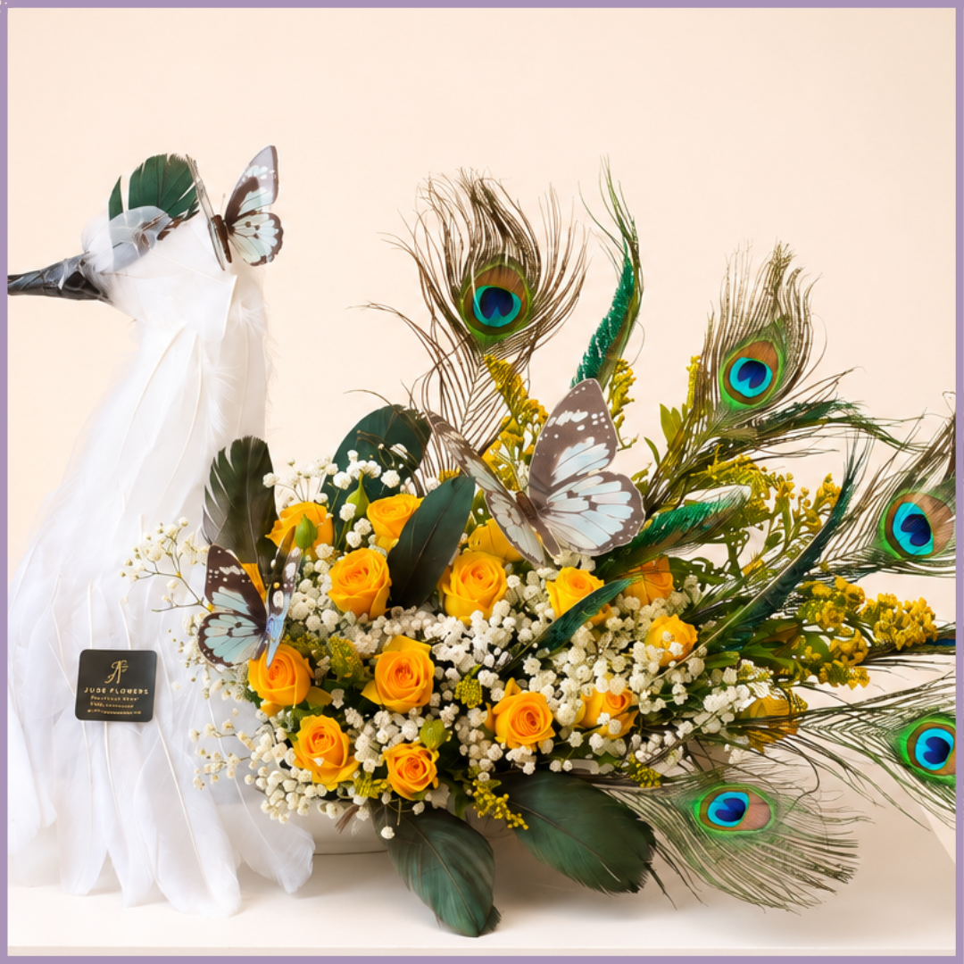 Royal Peacock Elegance Tray