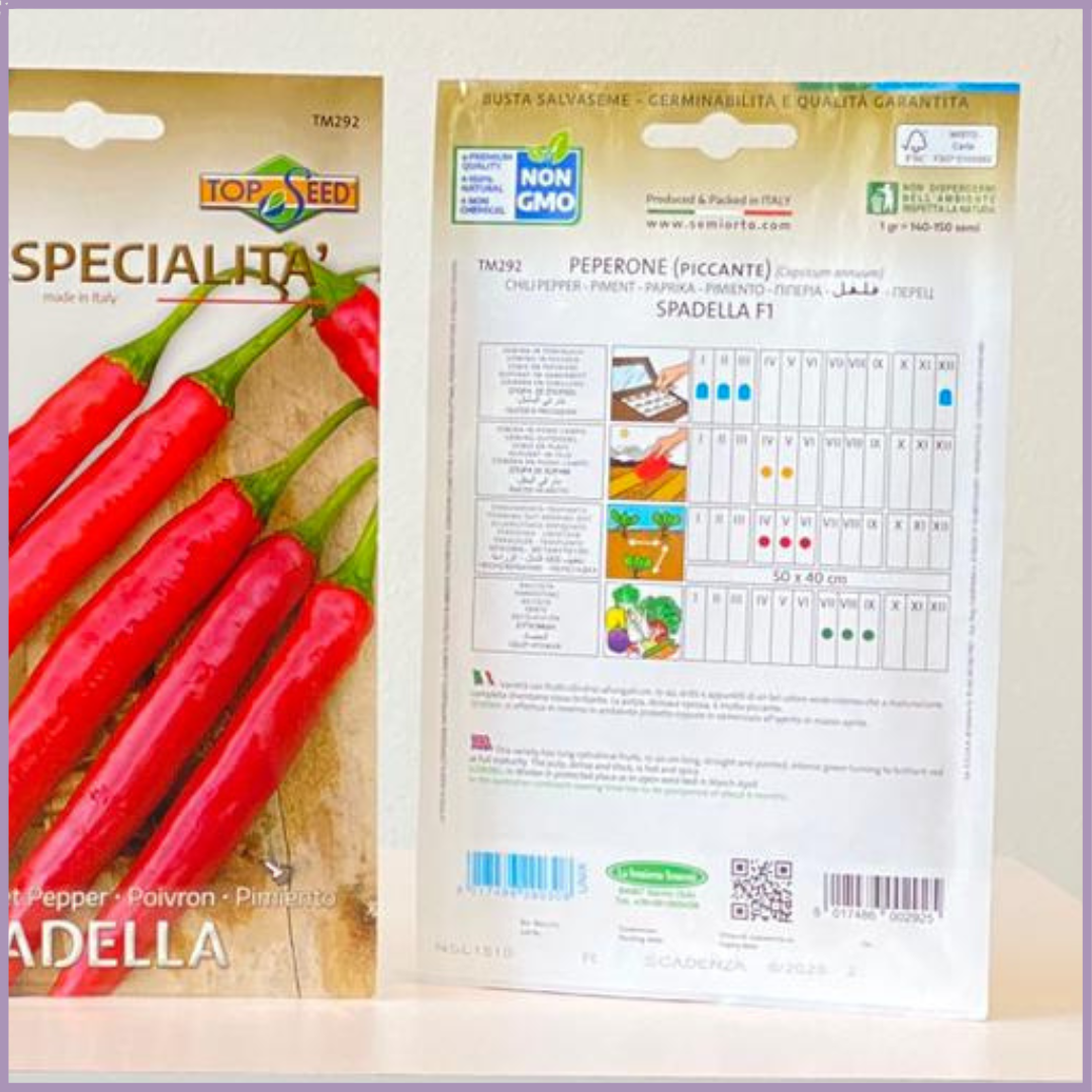 Spadella Sweet Pepper TOP SEED Non GMO (1 Pack)