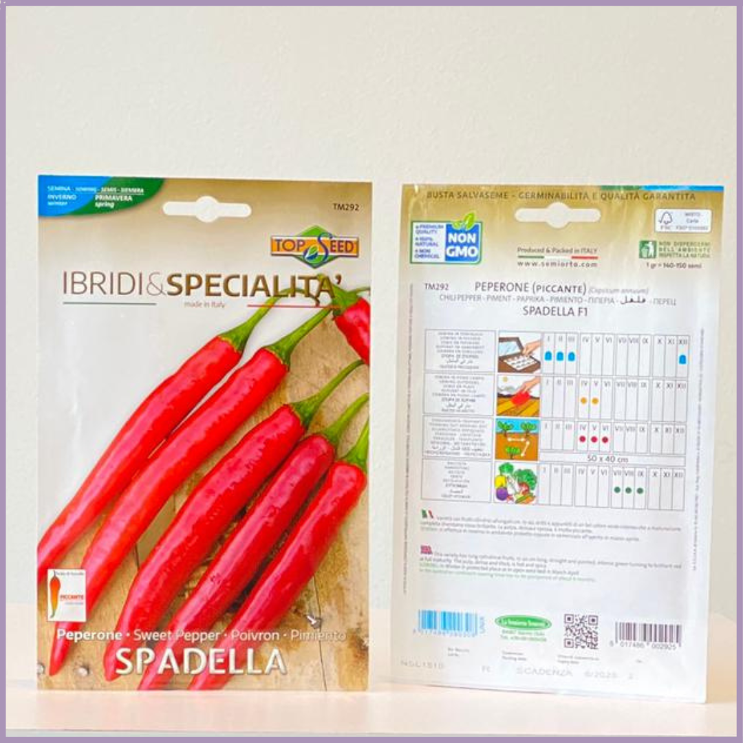Spadella Sweet Pepper TOP SEED Non GMO (1 Pack)