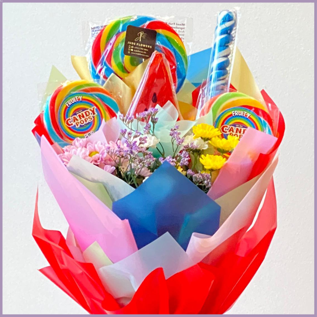 Sweet Rainbow Candy & Flowers – Rosehill Sweets & Colorful Blooms