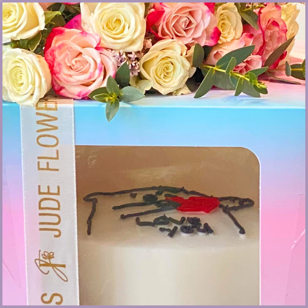 Sweetheart Bear Cake Bloom Dream Bites x Jude Flowers