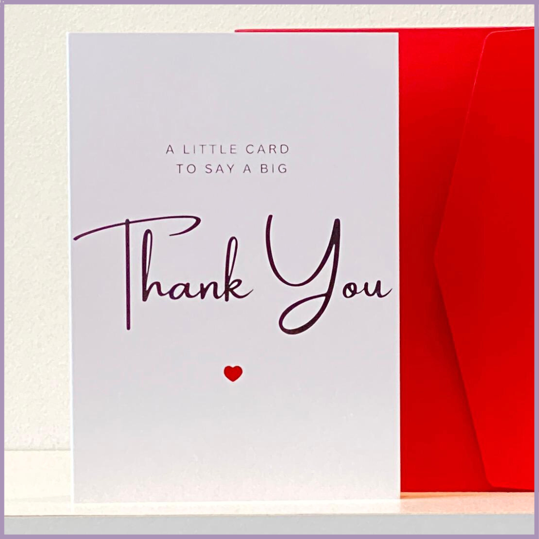 Thank You Greeting Card – A Little Card to Say a Big Thank You
