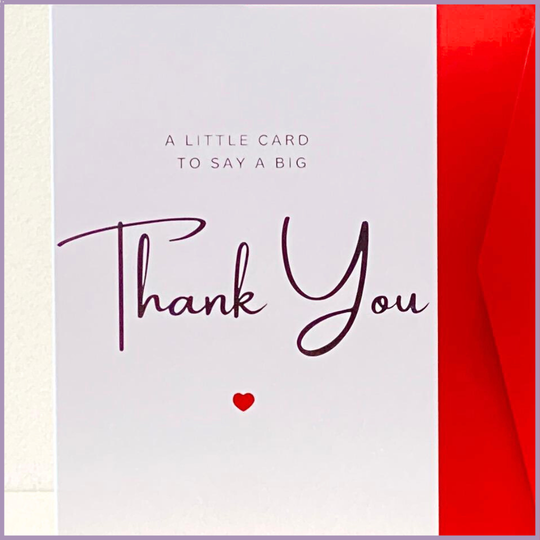 Thank You Greeting Card – A Little Card to Say a Big Thank You