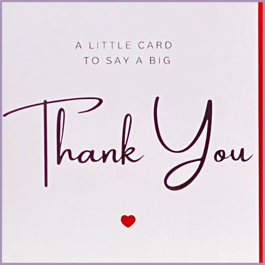 Thank You Greeting Card – A Little Card to Say a Big Thank You