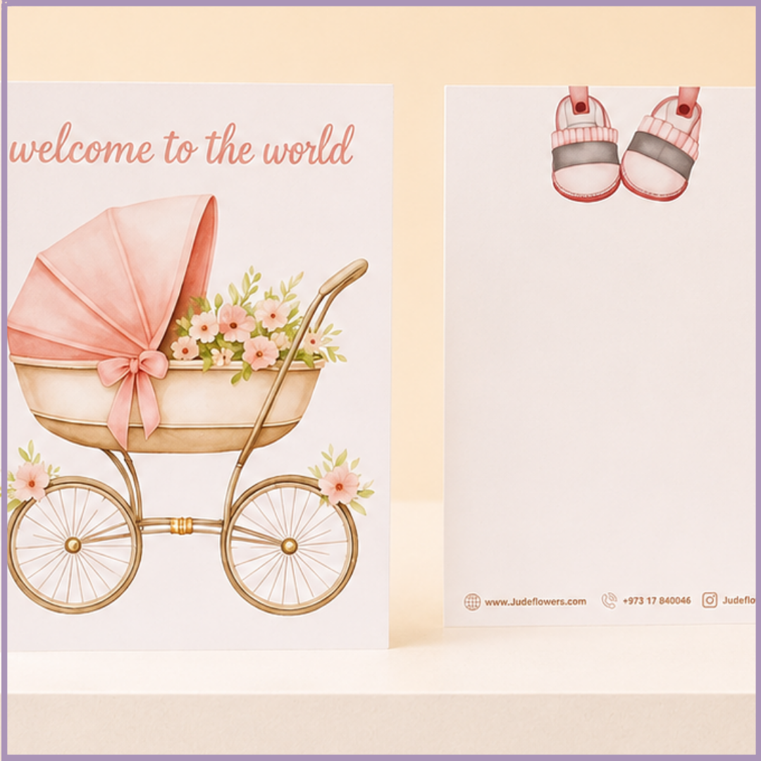 Welcome to the World Baby Girl Card