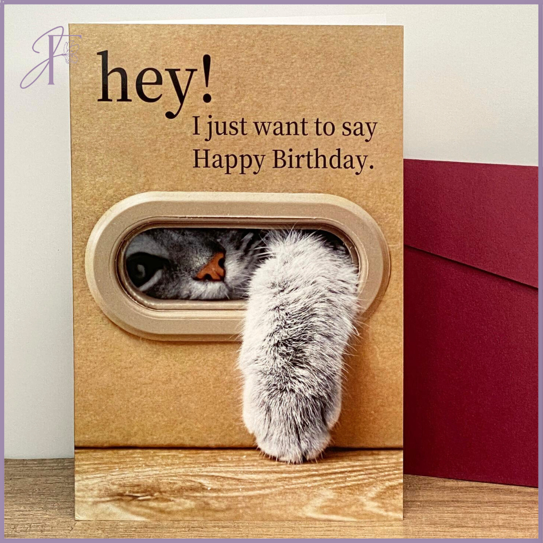 Cat Paw Birthday Card