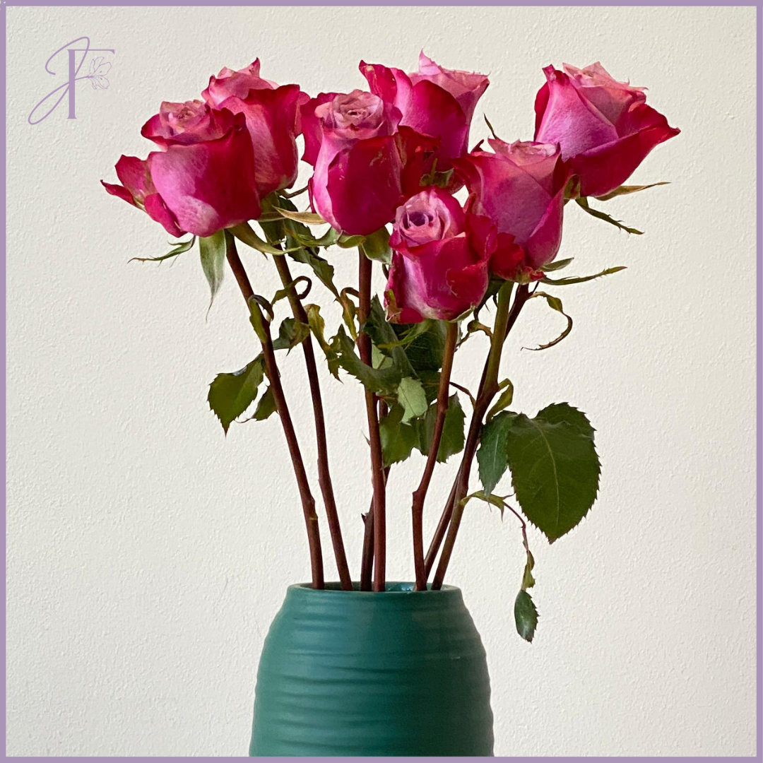 Fresh Purple Rose Stems (Per Stem, Create Your Own Arrangement)
