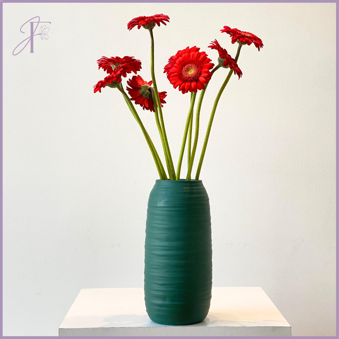 Fresh Red Gerbera Stems (Per Stem, Create Your Own Arrangement)