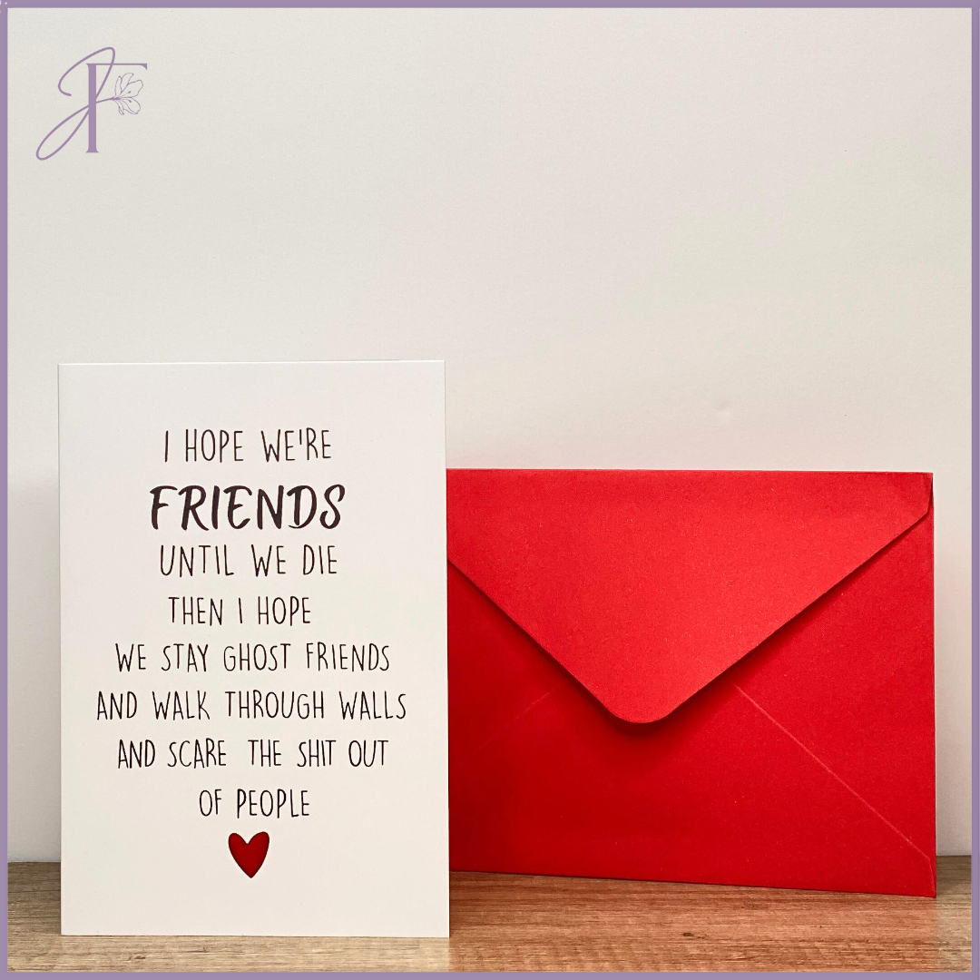Ghost Friends Forever Card – gift accessories, delivered in Bahrain