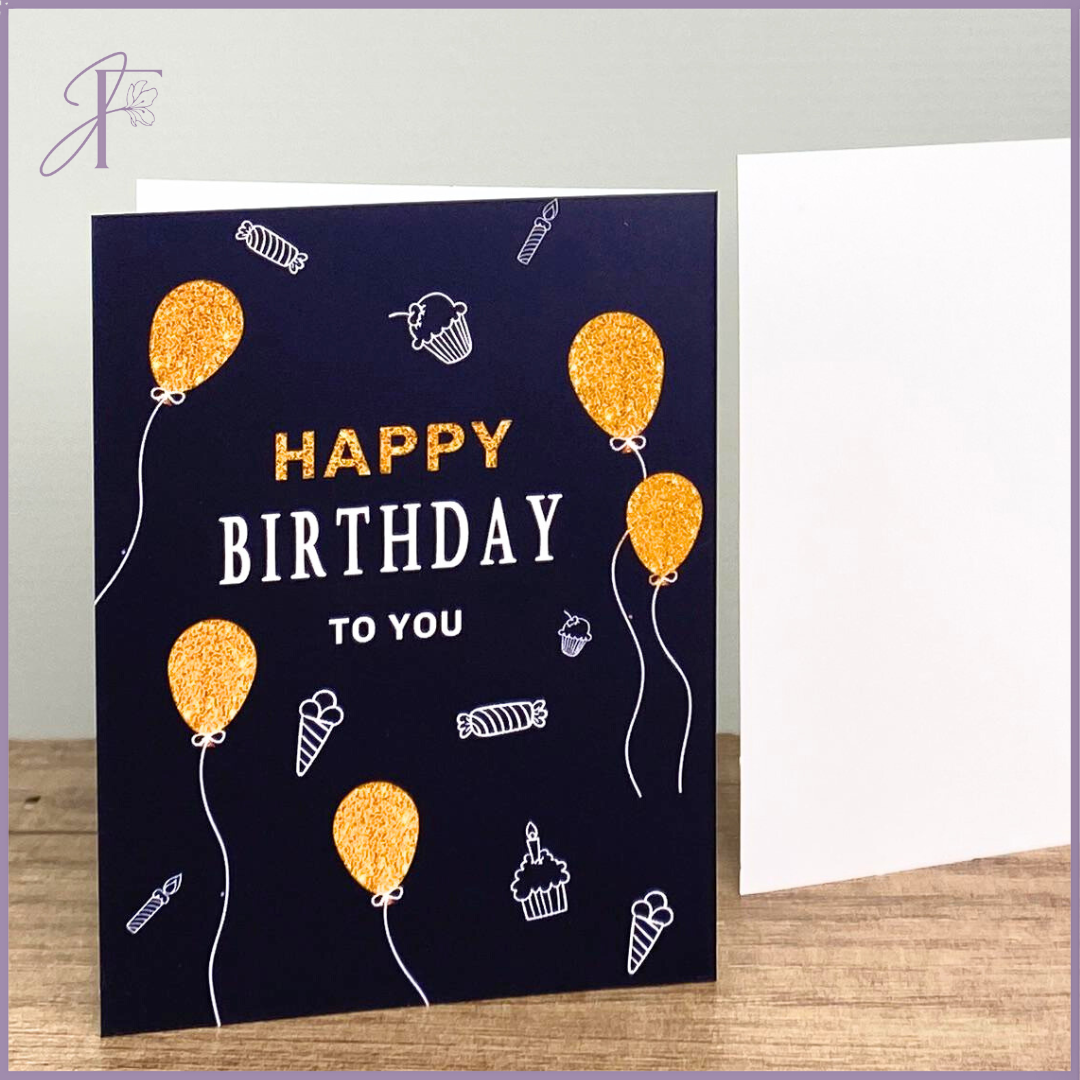 Happy Birthday Balloons Card