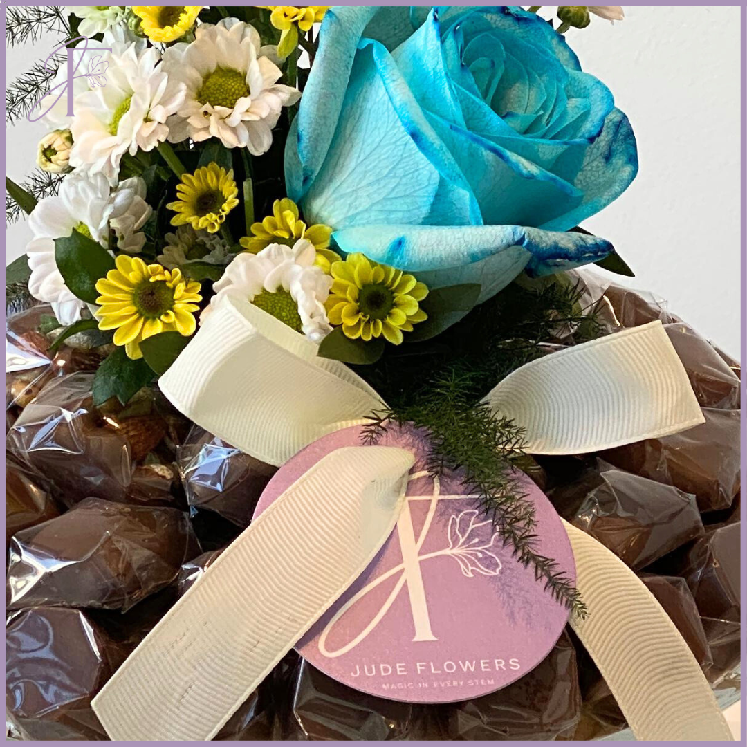 Jude's Blue Rose & Dolcetta Stand