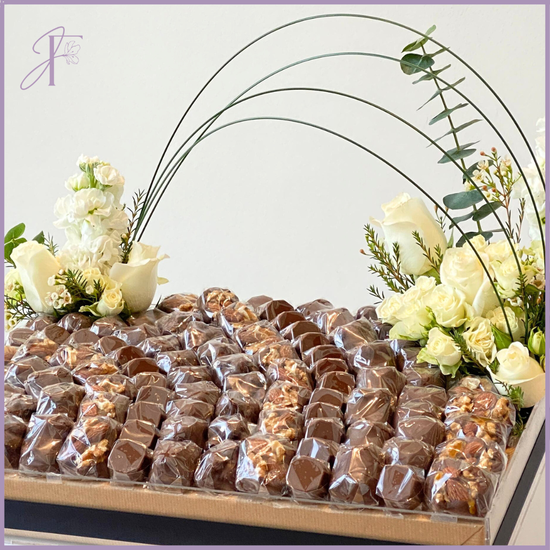 Jude's Grand Blooms & Chocolate Tray