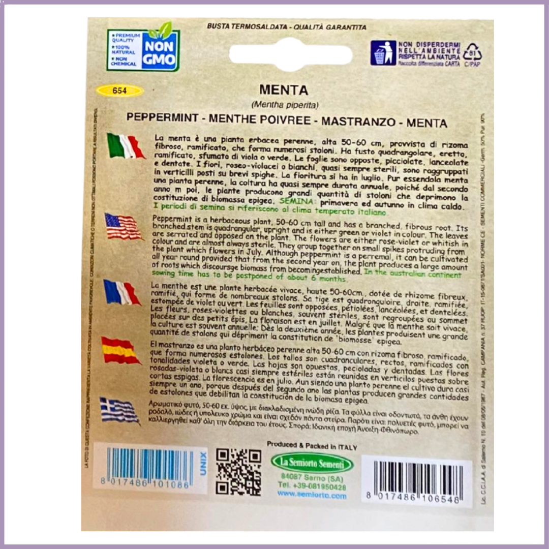 Non-GMO Mint Seeds (Peppermint) - Grow in Bahrain