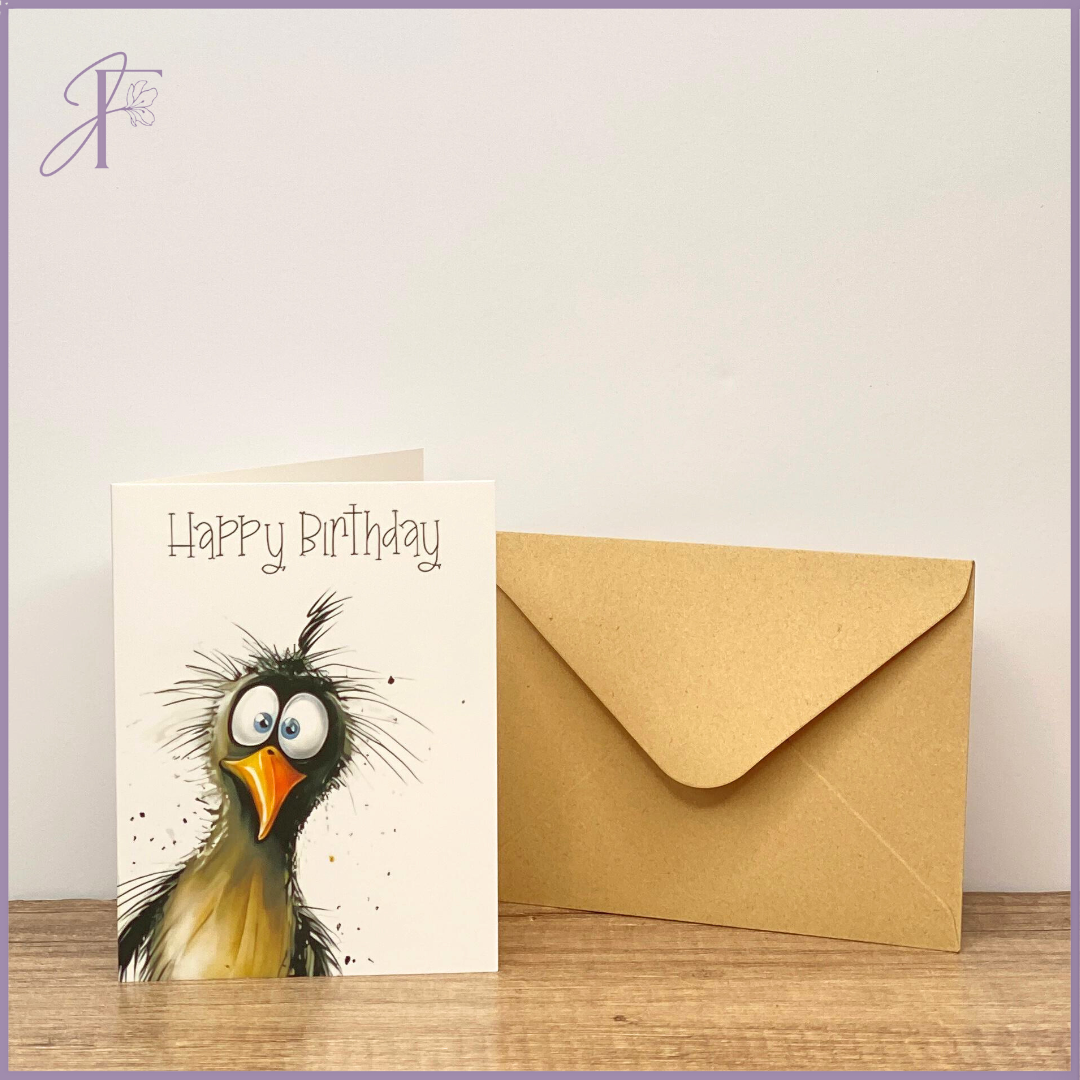 Silly Bird Birthday Card