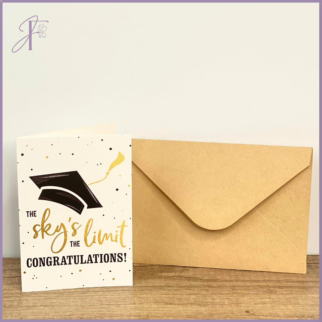 Sky's the Limit – Graduation Card (8.5cm x 12.5cm)