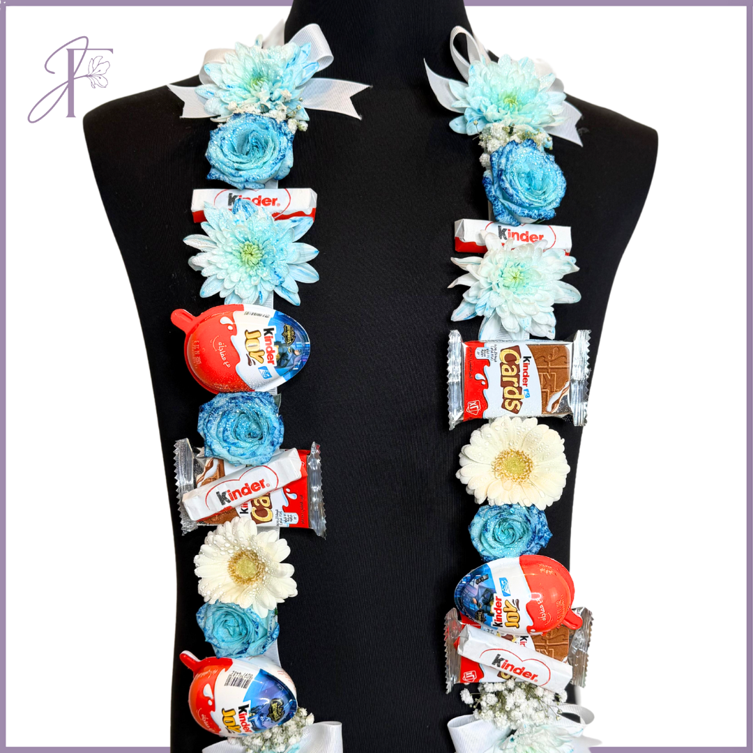 Graduation Floral Chocolate Necklace - Sweet Gift for Kids